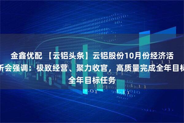金鑫优配 【云铝头条】云铝股份10月份经济活动分析会强调：极致经营、聚力收官，高质量完成全年目标任务